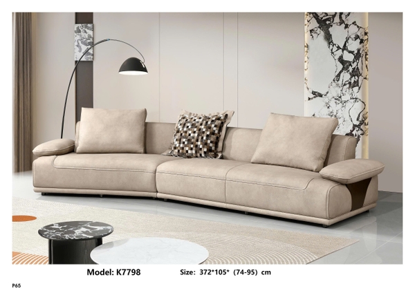 Bộ sofa da bò nhập khẩu K7798
