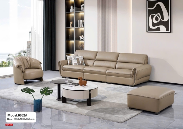 Bộ sofa da nhập khẩu SA6652