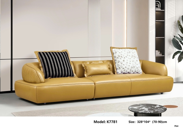 Bộ sofa da bò nhập khẩu K7781