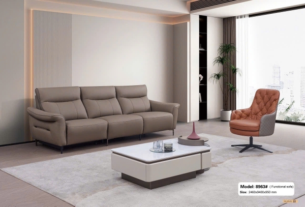 Bộ sofa da chỉnh điện nhập khẩu SA8963