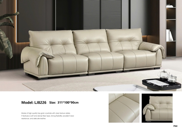 Bộ sofa da bò nhập khẩu LJ8226