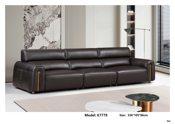 Bộ sofa da bò nhập khẩu K7779