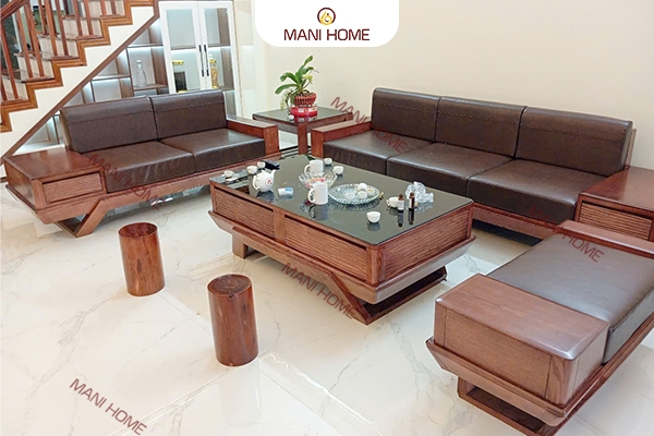 BỘ SOFA GỖ SỒI CAO CẤP MTK001