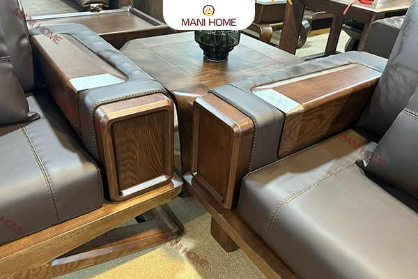 BỘ SOFA GỖ SỒI CAO CẤP MTKC033