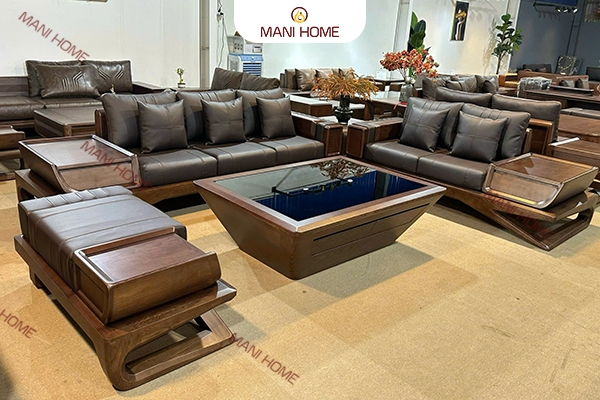 BỘ SOFA GỖ SỒI CAO CẤP MTKC033