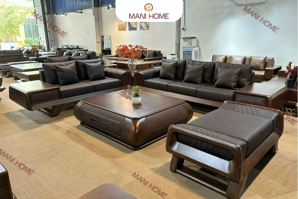 BỘ SOFA GỖ SỒI CAO CẤP MTKC034