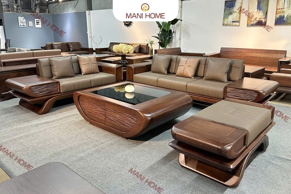 BỘ SOFA GỖ SỒI CAO CẤP MTKC035