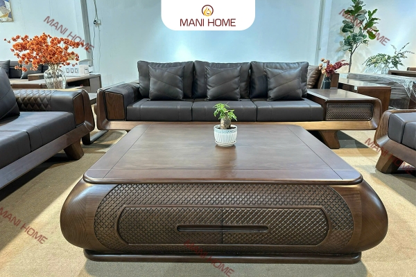 BỘ SOFA GỖ SỒI CAO CẤP MTKC034
