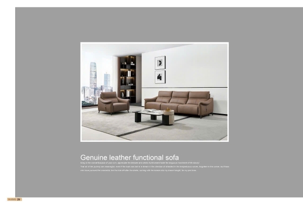 Bộ sofa da bò chỉnh điện nhập khẩu SR0520