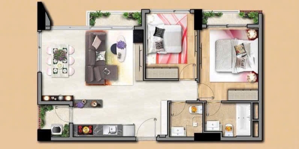 Urban Hill Phu My Hung Apartment for Rent | 80 sqm | 2 Bedrooms