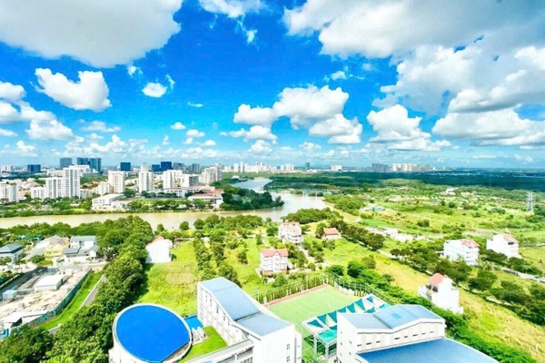 BEAUTIFUL HOUSE SAIGON SOUTH RESIDENCE NHA BE 2 BEDROOMS FOR RENT