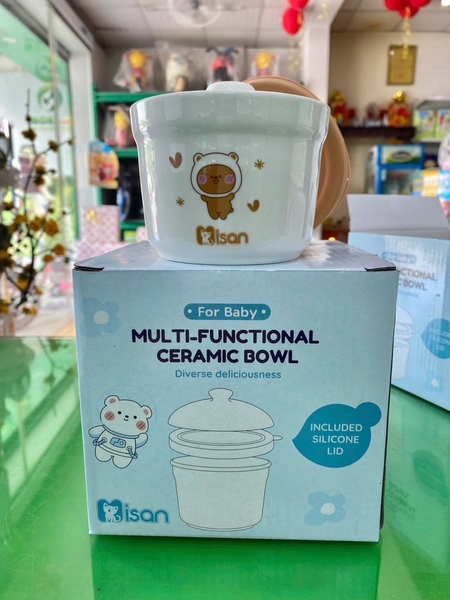 Chén sứ đa năng ISAN cho bé – Dễ thương, an toàn, giữ ấm tốt