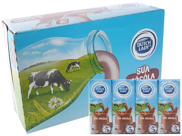 Sữa tiệt trùng socola Dutch Lady 180ml (>1 tuổi)