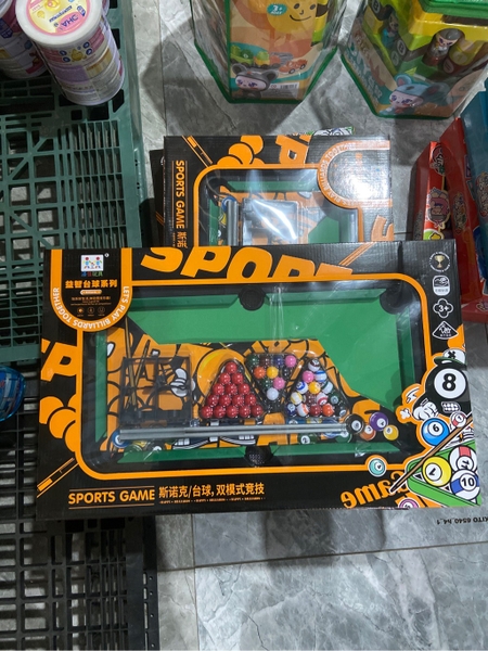 Bàn Bi-A 9906 (BÀN BI-A MINI CHO BÉ MÃ 9906 - ĐỒ CHƠI GIẢI TRÍ MÔ PHỎNG THỰC TẾ)