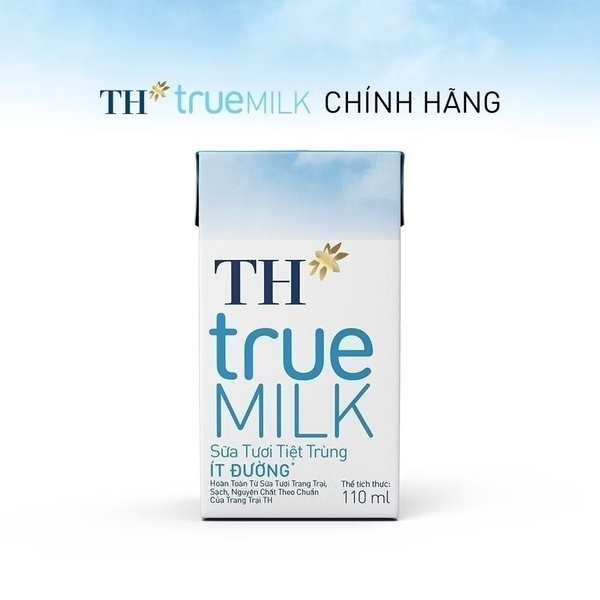Sữa tươi tiệt trùng ít đường TH true MILK 110ml (>1 tuổi)