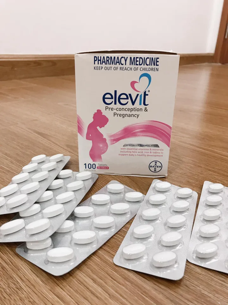 Elevit Của Úc Hộp 100 Viên - Vitamin Tổng Hợp Cho Bà Bầu