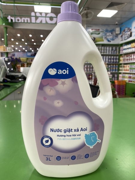 Nước giặt xả vải hữu cơ Aoi hương hoa vòi voi 3L