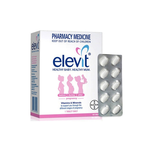 Elevit Của Úc Hộp 100 Viên - Vitamin Tổng Hợp Cho Bà Bầu