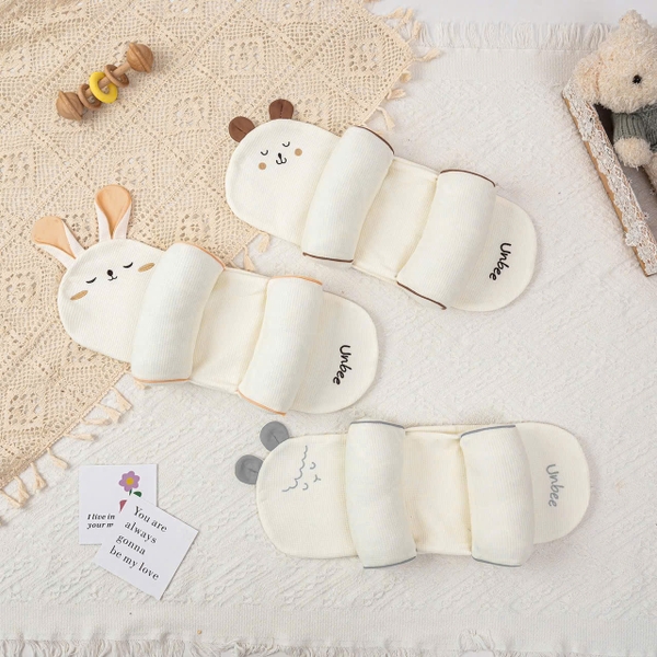 Gối định hình đầu hạt millet cho bé - Cố Định Chống Méo Đầu Cho Bé - Unbee