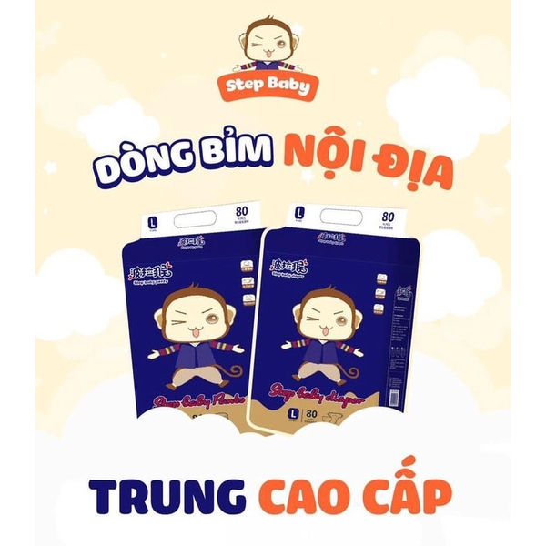 Tã/Bỉm quần STEP BABY size XXL - 68 miếng( >15kg)