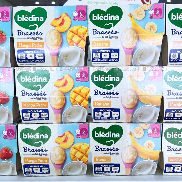 Sữa chua nguội Bledina nhập khẩu Pháp (Nhiều vị)