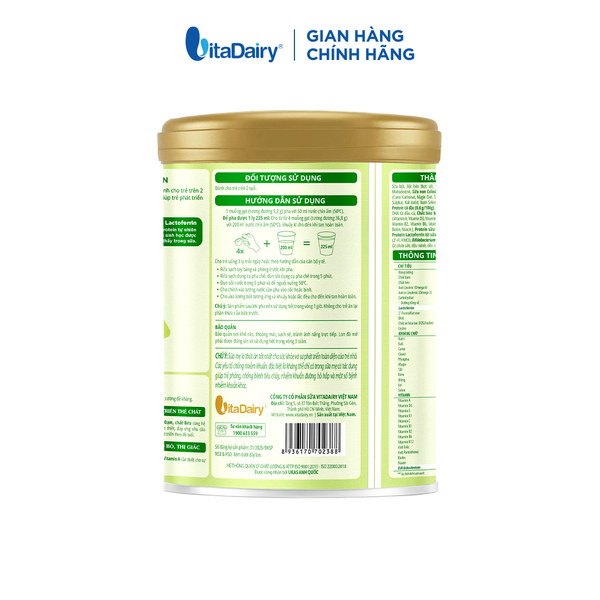 SPDD công thức ColosBaby Lactoferrin 2+ 800g