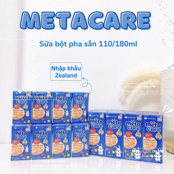 Sữa dinh dưỡng pha sẵn MetaCare Eco 110ml, Lốc 4 hộp (Từ 1 tuổi)