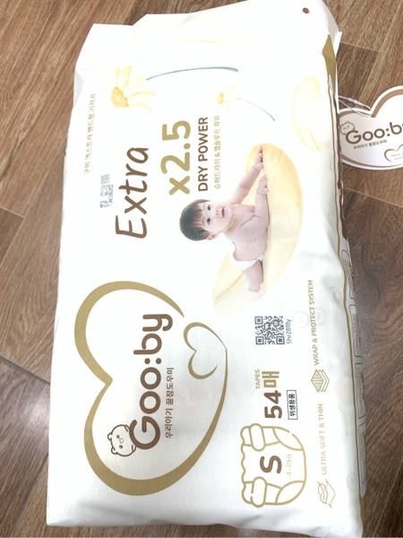 Bỉm dán Gooby extra size NB (68 miếng)