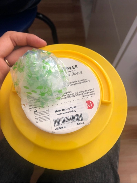 Núm Vú Cổ Rộng KICHI Siêu Mềm Dùng Được Cho Tất Cả Bình Cổ Rộng