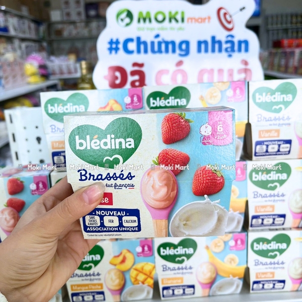 Sữa chua nguội Bledina nhập khẩu Pháp (Nhiều vị)