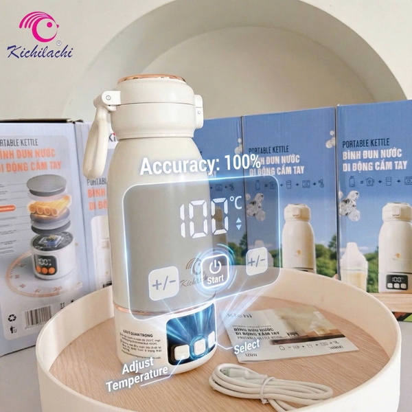Máy đun nước cầm tay Kichi 500ml