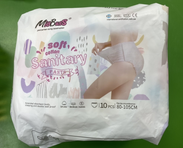 Băng vệ sinh quần Miobuss ( 1gói 10 miếng) mềm mại siêu thấm hút từ 35-75 kg