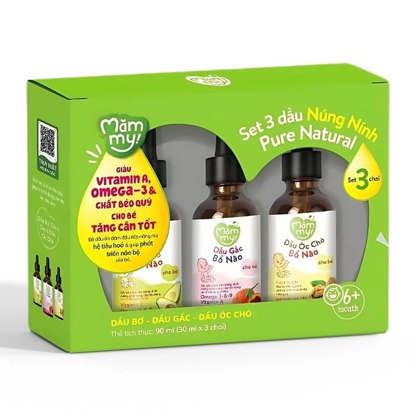 Set 3 dầu núng nính mămmy 30ml