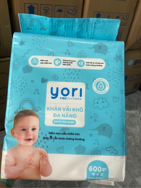 KHĂN VẢI KHÔ KHÁNG KHUẨN YORI 20x20cm