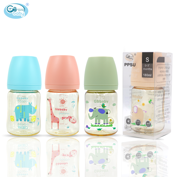 Bình sữa PPSU GB-Baby 180ml hình cao cấp