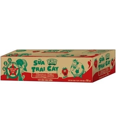 Kun Trái Cây Hương dâu 110ml (> 1 tuổi)