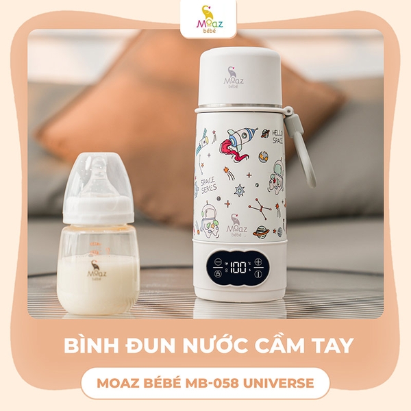 Bình đun nước pha sữa di động hoạ tiết MOAZ MB058