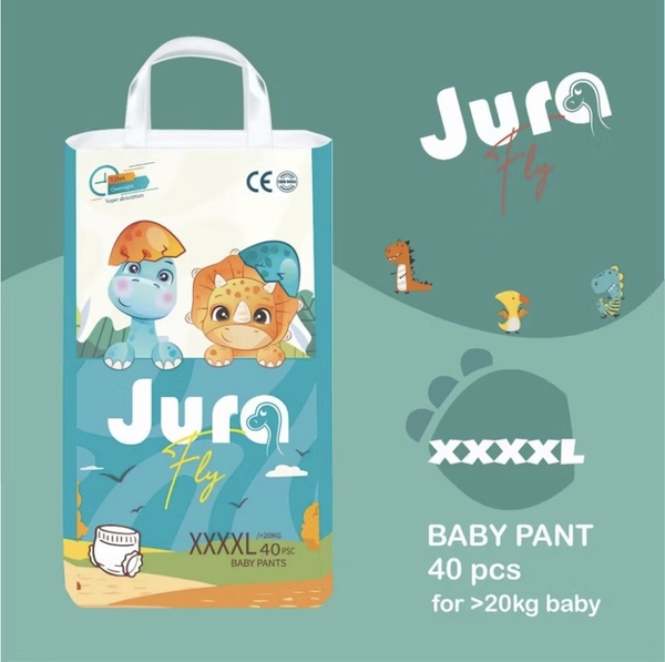 Bỉm Quần Jura Fly Size 4XL - 40 Miếng | Dành Cho Bé Trên 20kg
