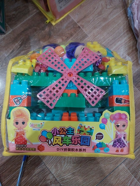 BỘ ĐỒ CHƠI XẾP HÌNH CÔNG CHÚA CỐI XAY GIÓ - CHẤT LIỆU AN TOÀN CHO BÉ