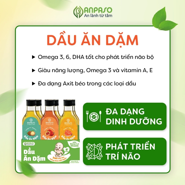 Dầu ăn dặm gấc Anpaso 100ml