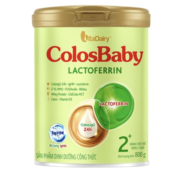 SPDD công thức ColosBaby Lactoferrin 2+ 800g