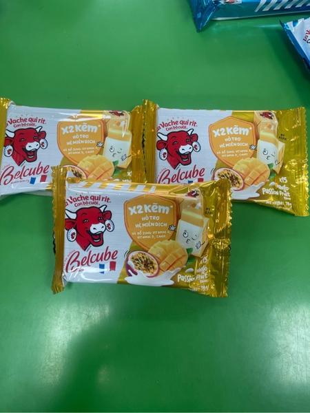Phô mai BelCube hương xoài chanh dây 78g