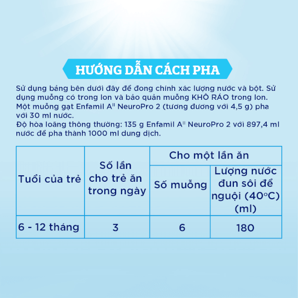 Sữa Enfamil A2 NeuroPro số 2 800g (Follow Up Formula, 6 - 12 tháng tuổi)
