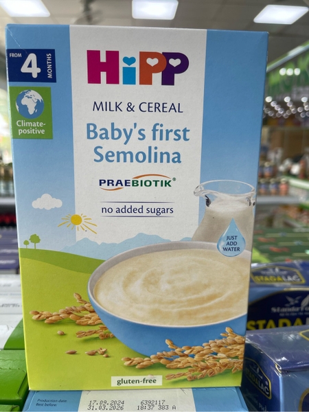 Bột ăn dặm HiPP nhũ nhi cho bé 4M+ 200g