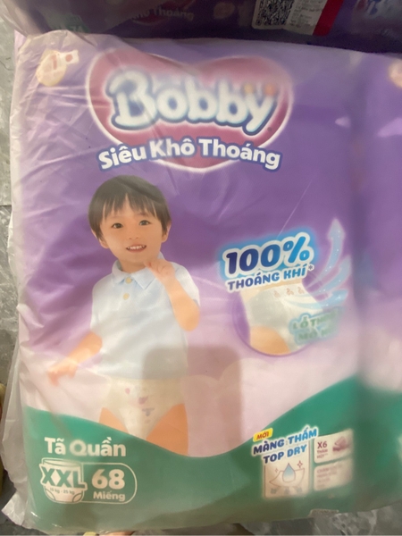 Bỉm - Tã quần Bobby Fresh Pants Size XXL - 44 miếng (15 - 25kg)