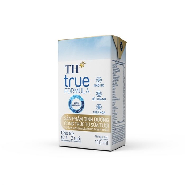 Thùng 24 Hộp sản phẩm dinh dưỡng công thức từ sữa tươi cho trẻ từ 1 đến 2 tuổi TH true FORMULA 110 ml