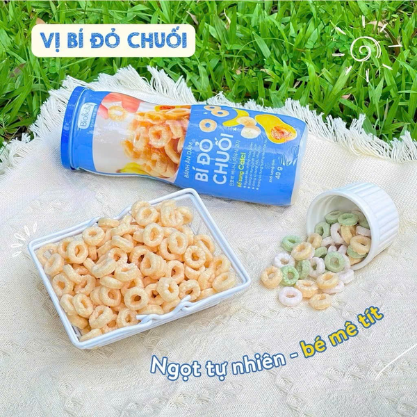 Bánh ăn dặm Biobaby vị bí đỏ chuối