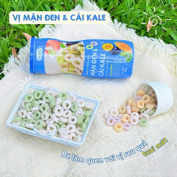 Bánh ăn dặm Biobaby vị mận đen và cải kale