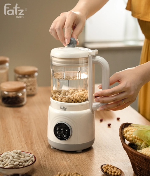 Máy làm sữa hạt 7 chức năng siêu mịn, cối thuỷ tinh cao cấp Soy 1