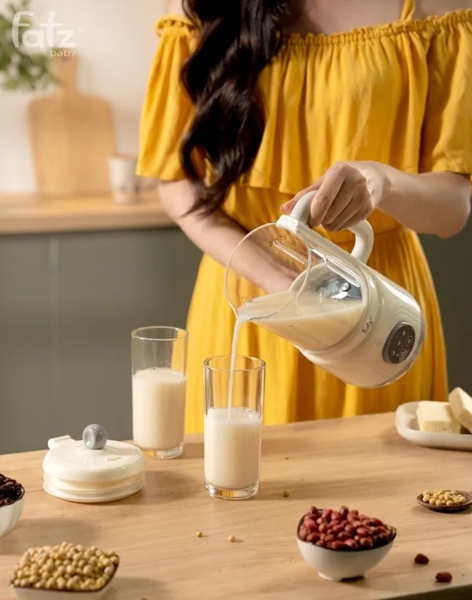 Máy làm sữa hạt 7 chức năng siêu mịn, cối thuỷ tinh cao cấp Soy 1